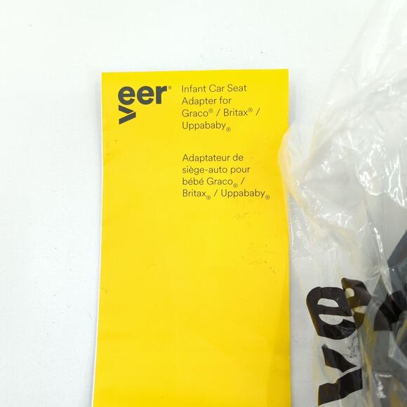 Veer Infant Car Seat Adapter Graco Britax Uppababy RIGHT SIDE ONLY NEW W/ GUIDE - Picture 2 of 5